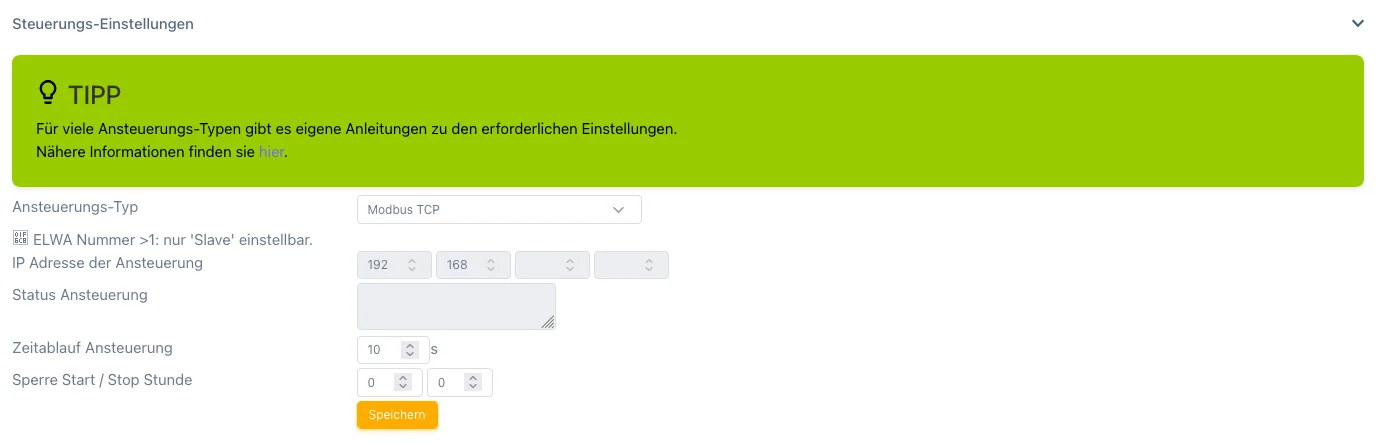 Web-Setup PV-Heizstab
